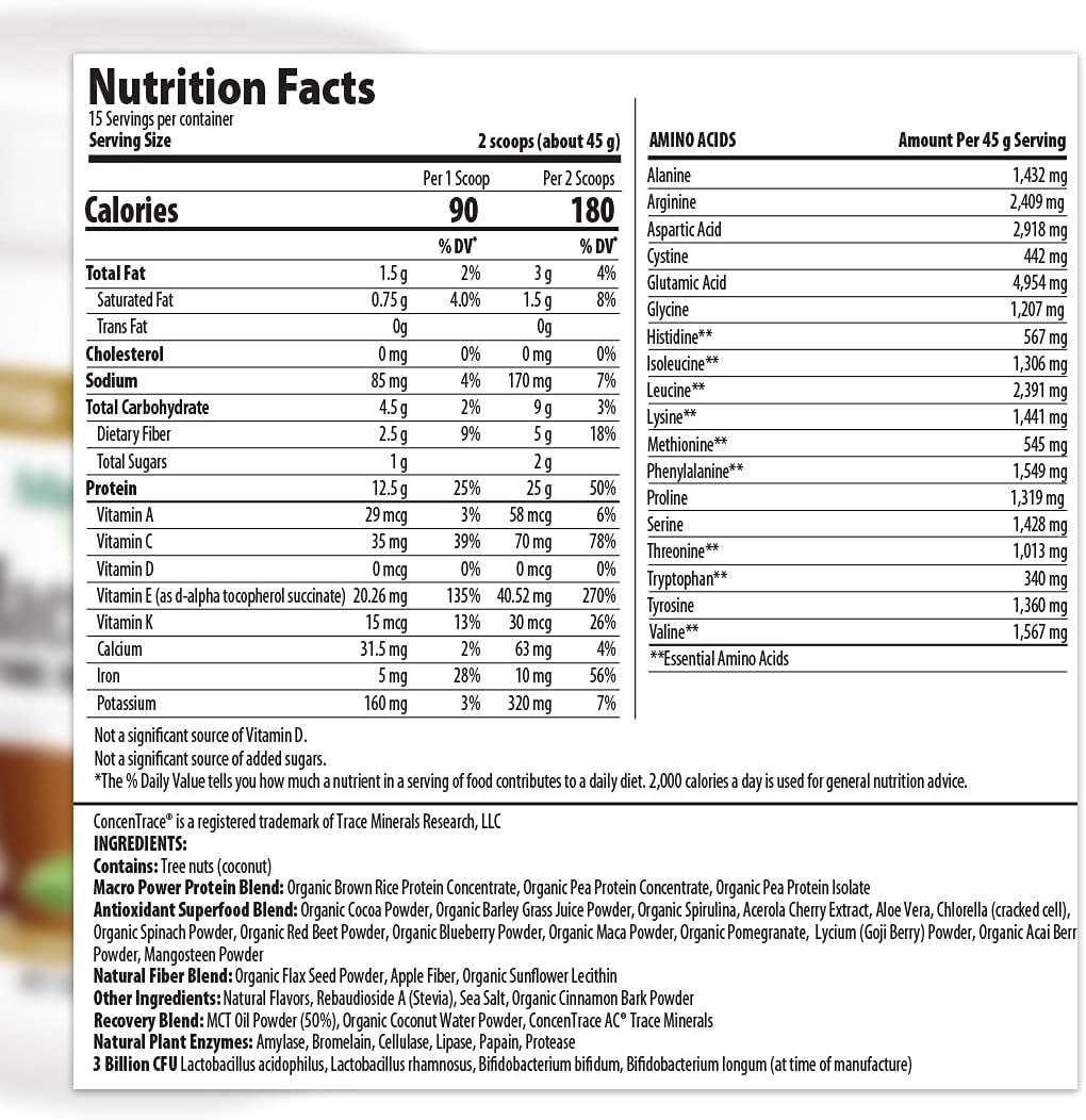 MacroMeal Vegan Chocolate Bundle - 2 Count, 15 Servings Cannister (23.8oz) & 10-Packet Box
