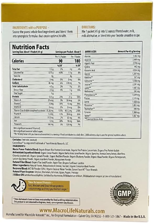MacroMeal Vegan Chocolate Bundle - 2 Count, 15 Servings Cannister (23.8oz) & 10-Packet Box