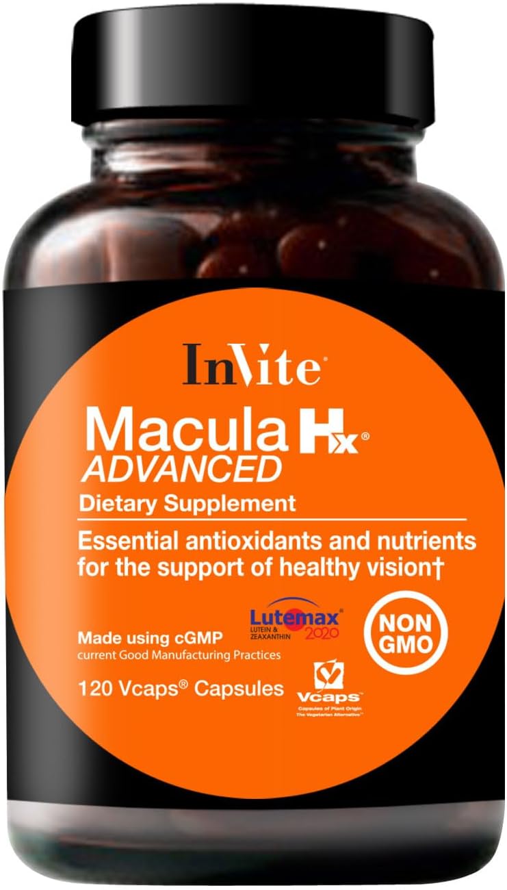 Macula Hx Advanced®: Vision Support with Carotenoids, Vitamins, Minerals & Berry Extracts - 120 Capsules