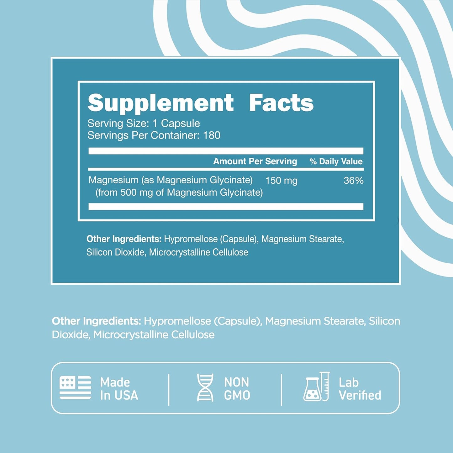 Magnesium Glycinate Capsules with Probiotic Complex for Essential Nutrition