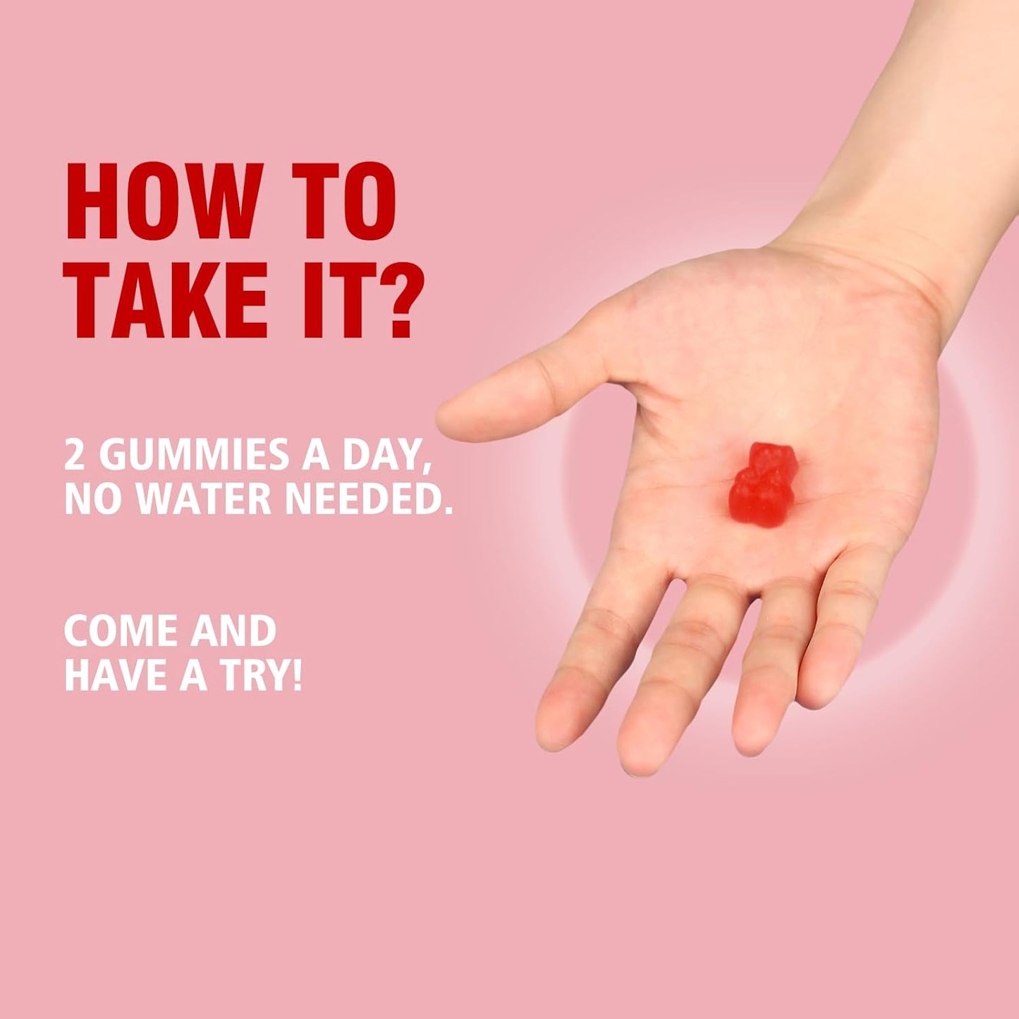 Magnesium Glycinate Gummies 500mg with Vitamin D3, B6, CoQ10 - Relaxation, Sleep & Mood Support - 2 Pack of 60 Raspberry Gummies