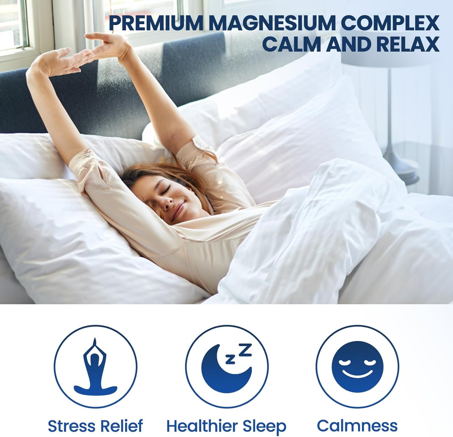Magnesium Glycinate Liquid Drops 500mg with Triple Complex - Sleep Aid & Stress Relief Supplement - Pineapple Flavor - 4 Fl Oz