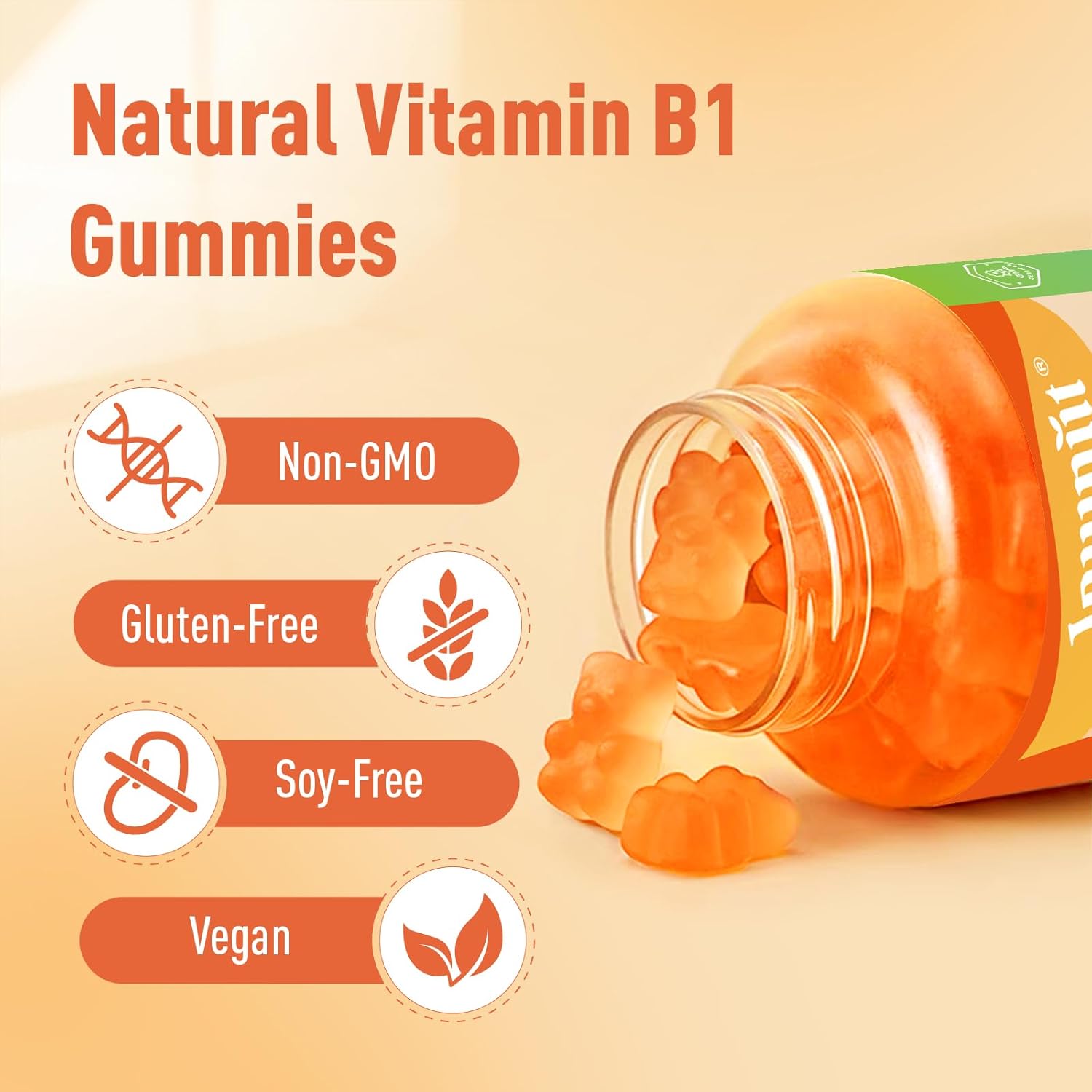 Magnesium Malate and Vitamin B1 Gummies by Joywiit - Delicious and Nutritious Supplement for Daily Energy Boost!