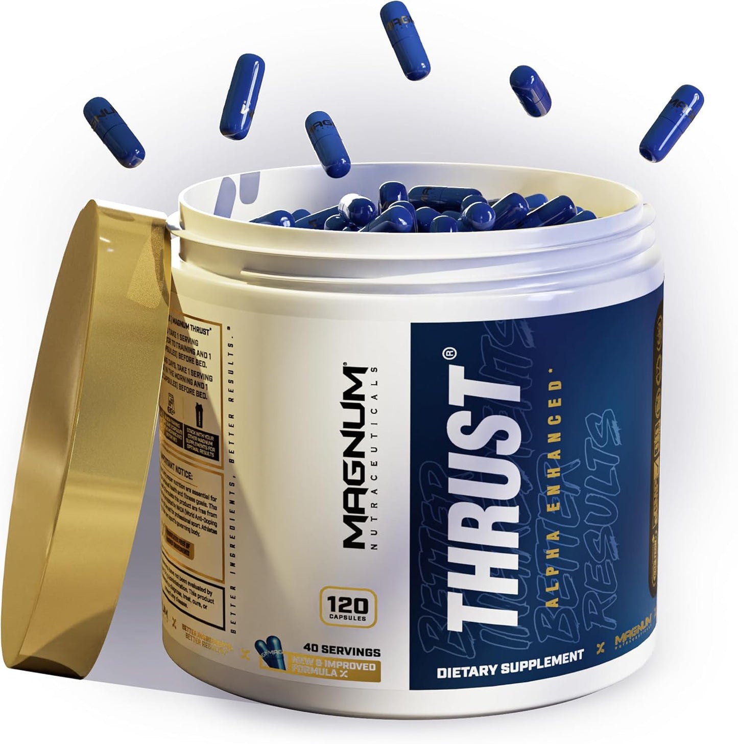 Magnum Nutraceuticals Thrust Supplement - 120 Capsules for Enhanced Performance and Stamina