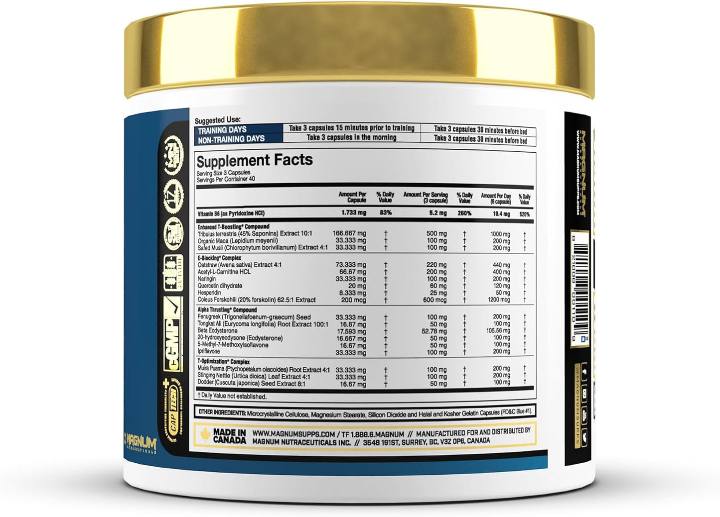 Magnum Nutraceuticals Thrust Supplement - 120 Capsules for Enhanced Performance and Stamina