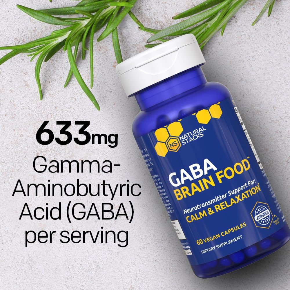 Magtech Magnesium + GABA Brain Food Bundle - Promotes Relaxation and Brain Health - Calm Support Supplement - 150 Capsules