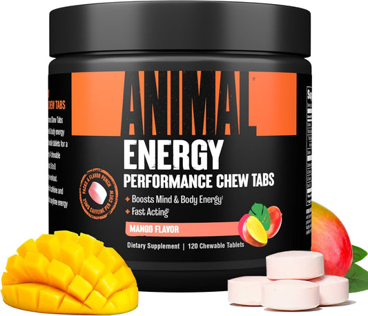 Mango Animal Energy Chews for Fast-Acting Focus and Pre-Workout Boost