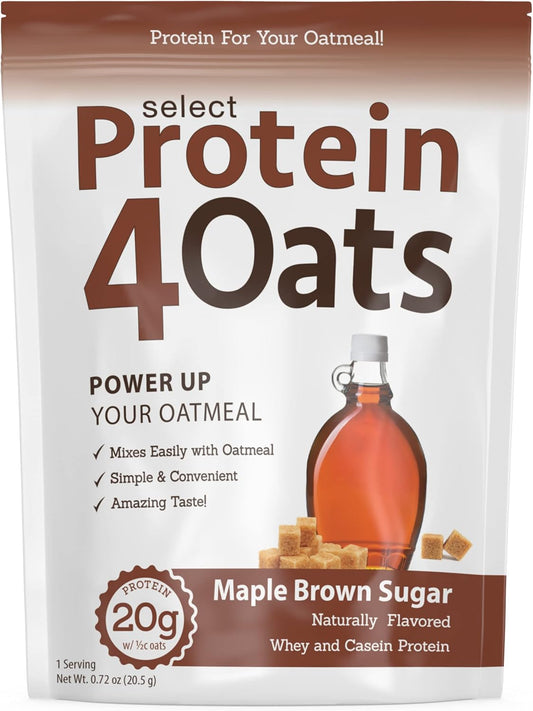 Maple and Brown Sugar Protein Blend for Oats and Oatmeal - 12 Servings