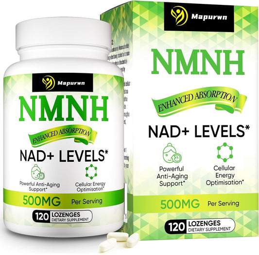 Mapurwn NMN Supplement Alternative 500mg - 120 Count Bottle