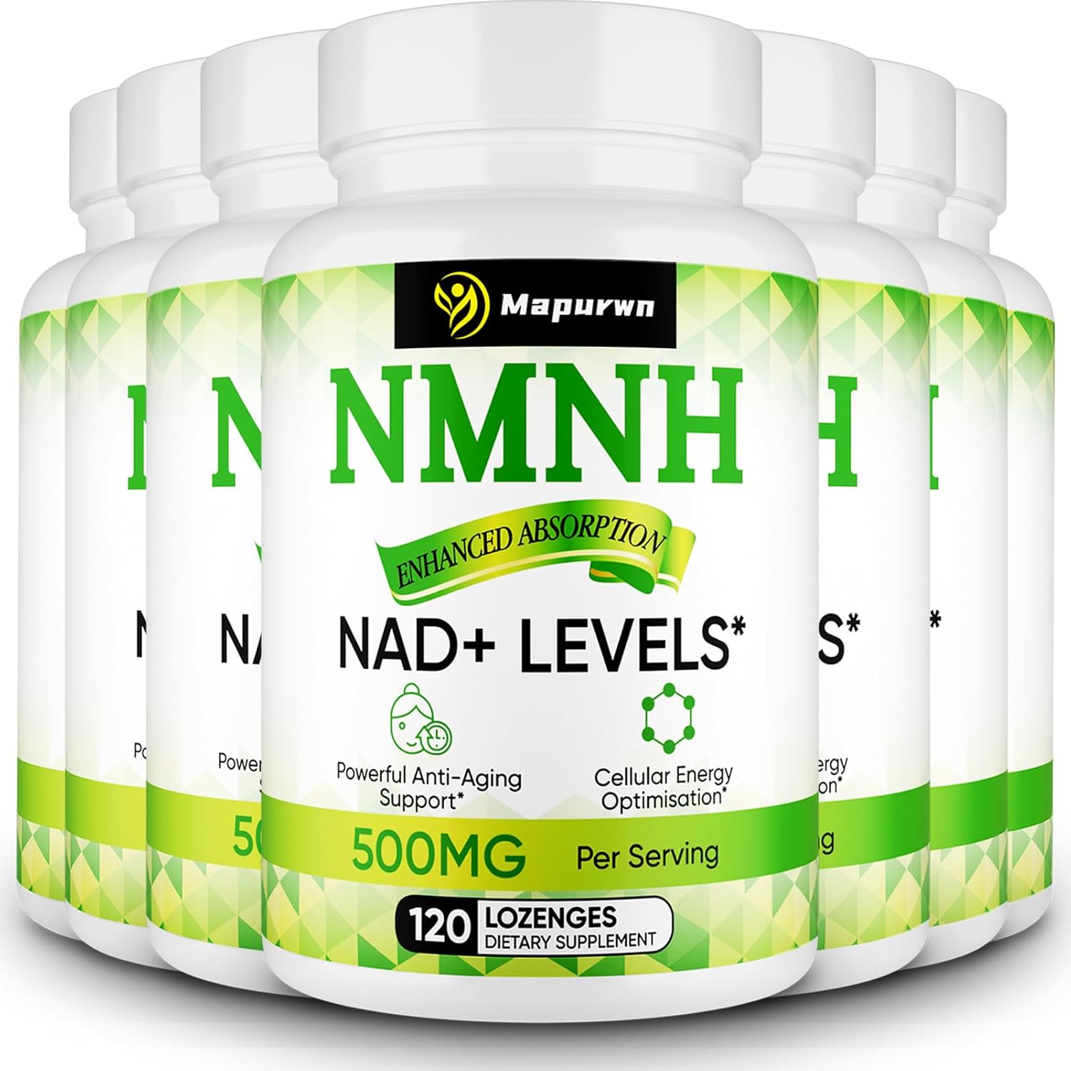 Mapurwn NMNH Supplement 500mg - 7 Pack for Daily Health Support