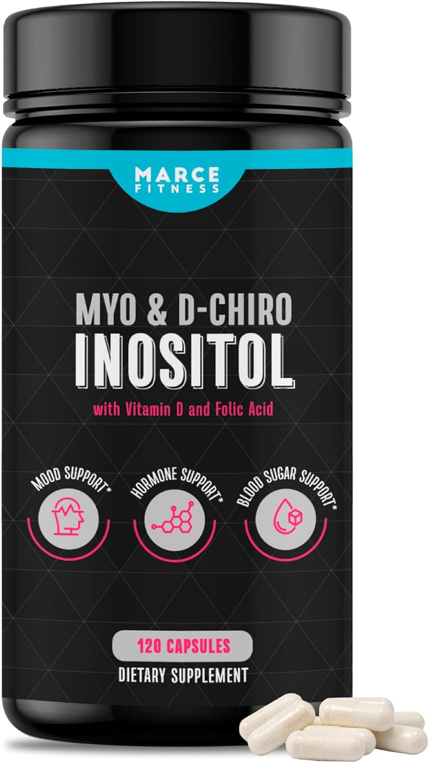 MARCE FITNESS Myo & D-Chiro Inositol Capsules for Enhanced Health and Wellness