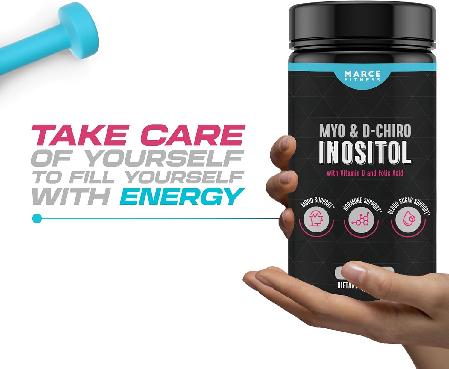 MARCE FITNESS Myo & D-Chiro Inositol Capsules for Enhanced Health and Wellness