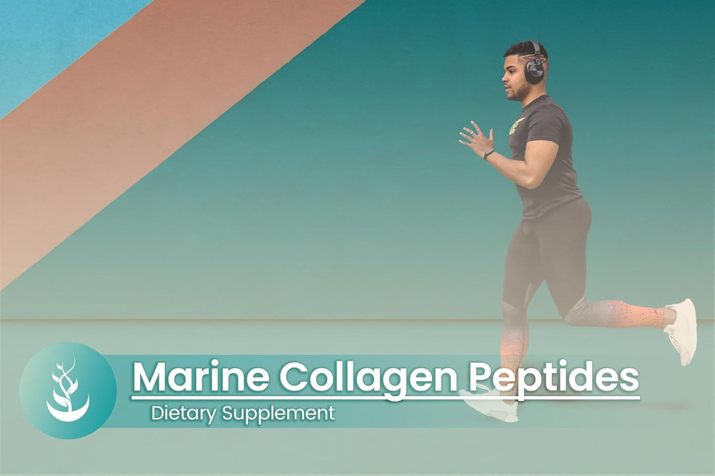 Marine Collagen Peptides (100 Capsules) - Pure Ingredients, No Additives, Lab Verified