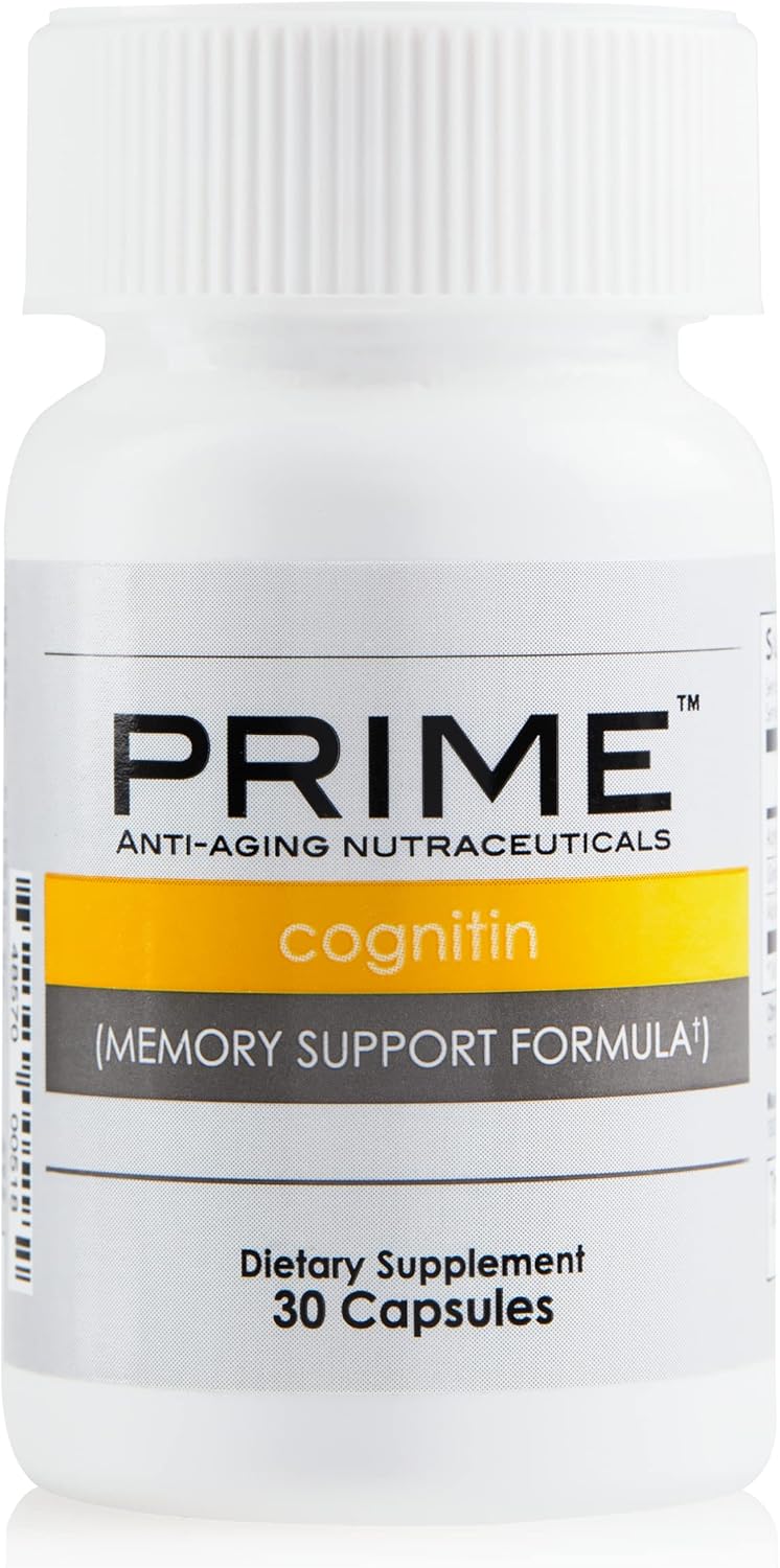 Market America PRIME Cognitin Memory Support Formula - Enhances Memory, Promotes Brain Health, Boosts Cognitive Function - 30 Servings