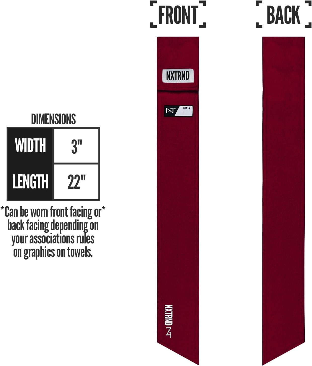 Maroon NXT NXTRND Streamer Football Towel for Drying Hands and Accessories