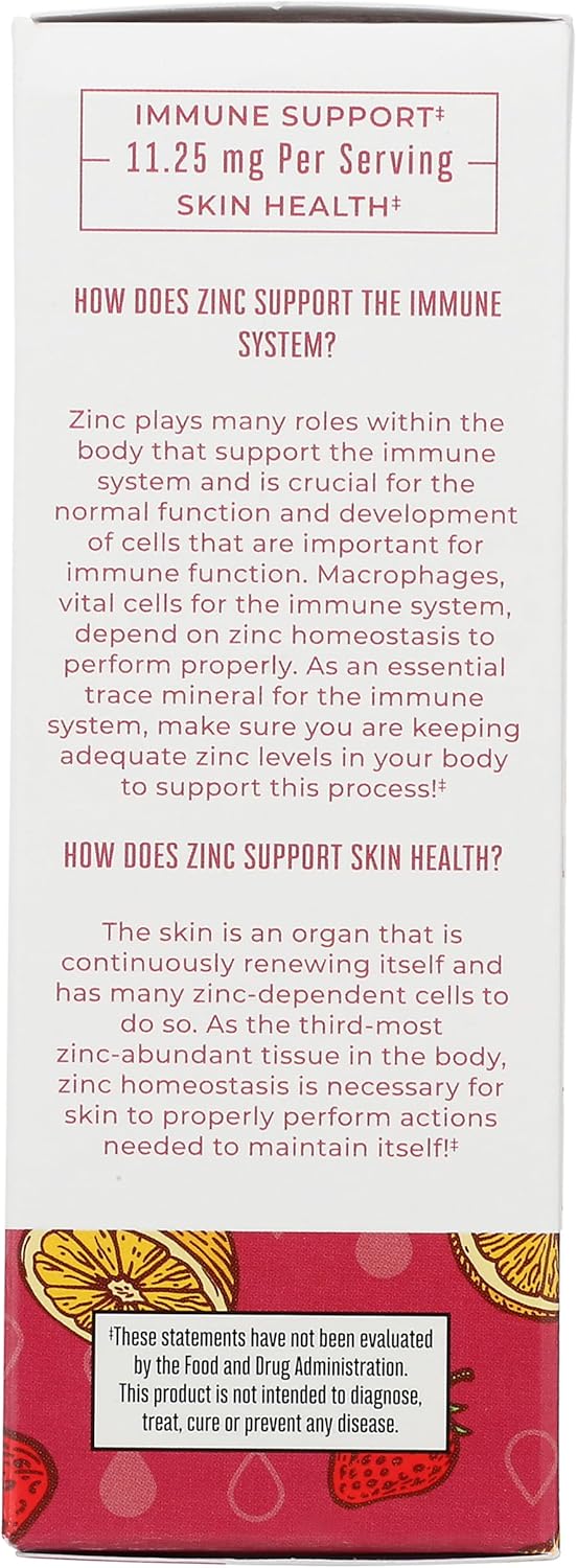 MaryRuth Organics Ionic Zinc Strawberry Lemon Organic Liquid Supplement - 4 Fl Oz