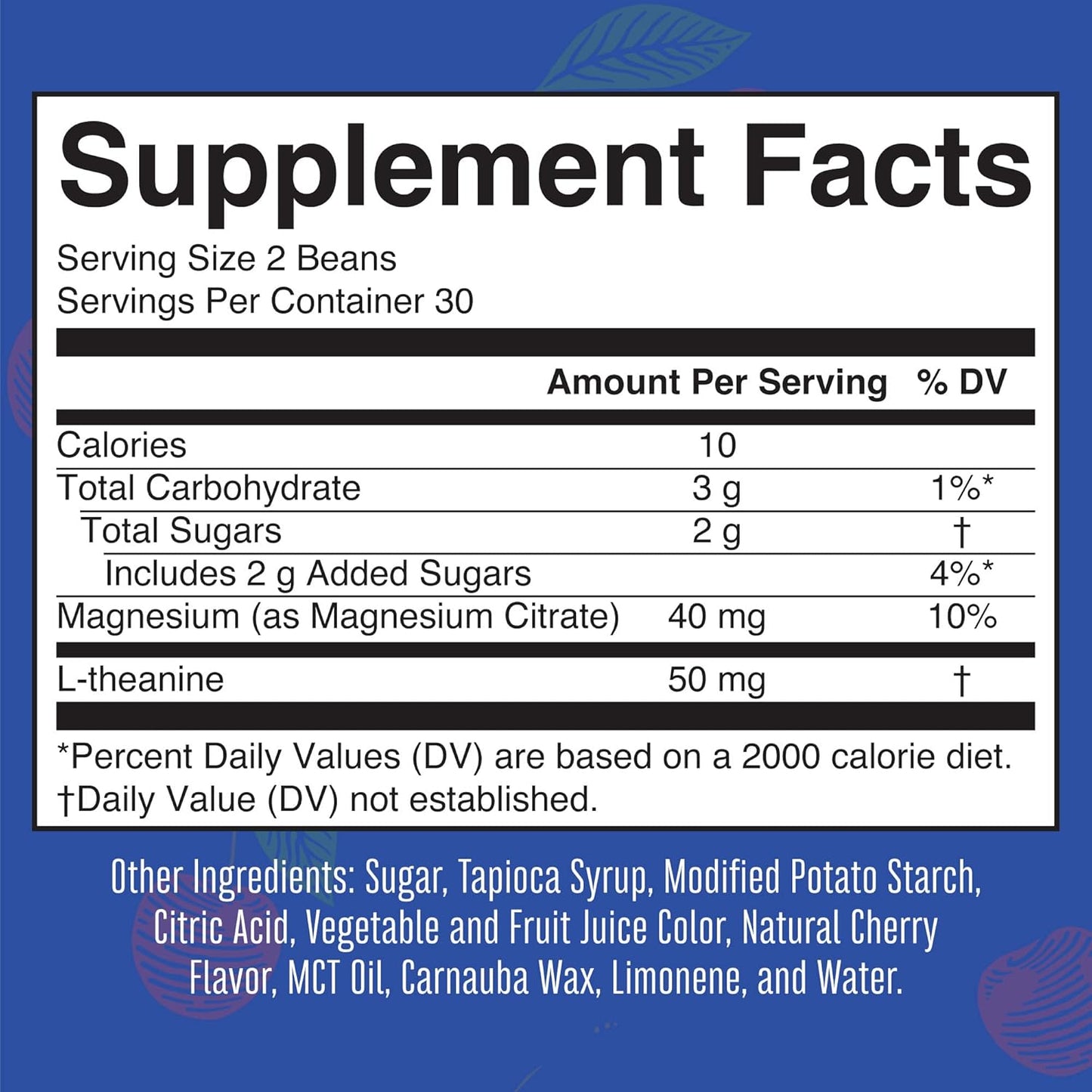 MaryRuth Organics Kids Magnesium Citrate Vita-Beans - 1 Month Supply - Calm Magnesium with L-Theanine - Vegan & Non-GMO - 60 Count