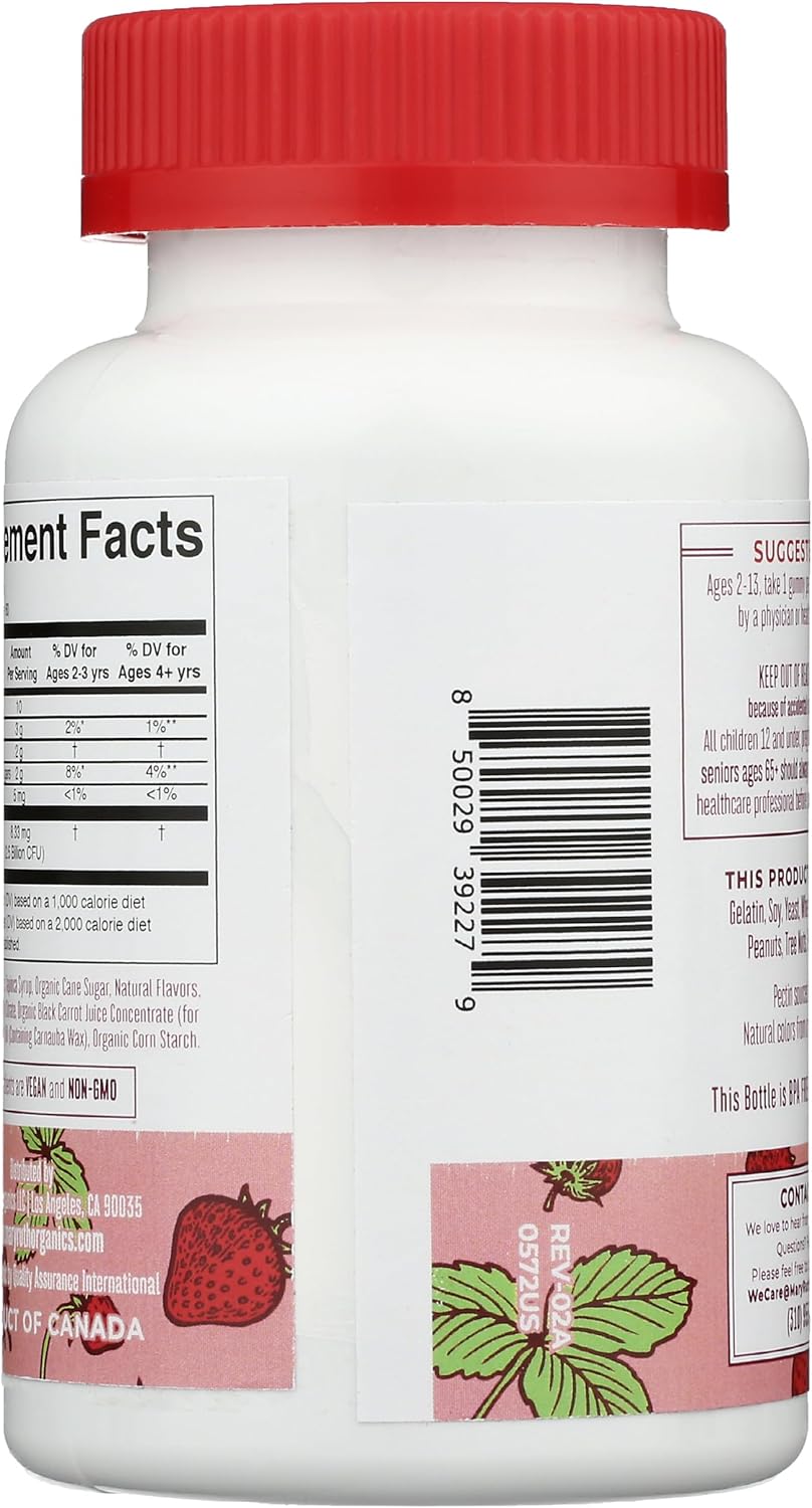 MaryRuth Organics Kids PROBIOTIC Gummy - Natural and Delicious Children's Probiotic Supplement