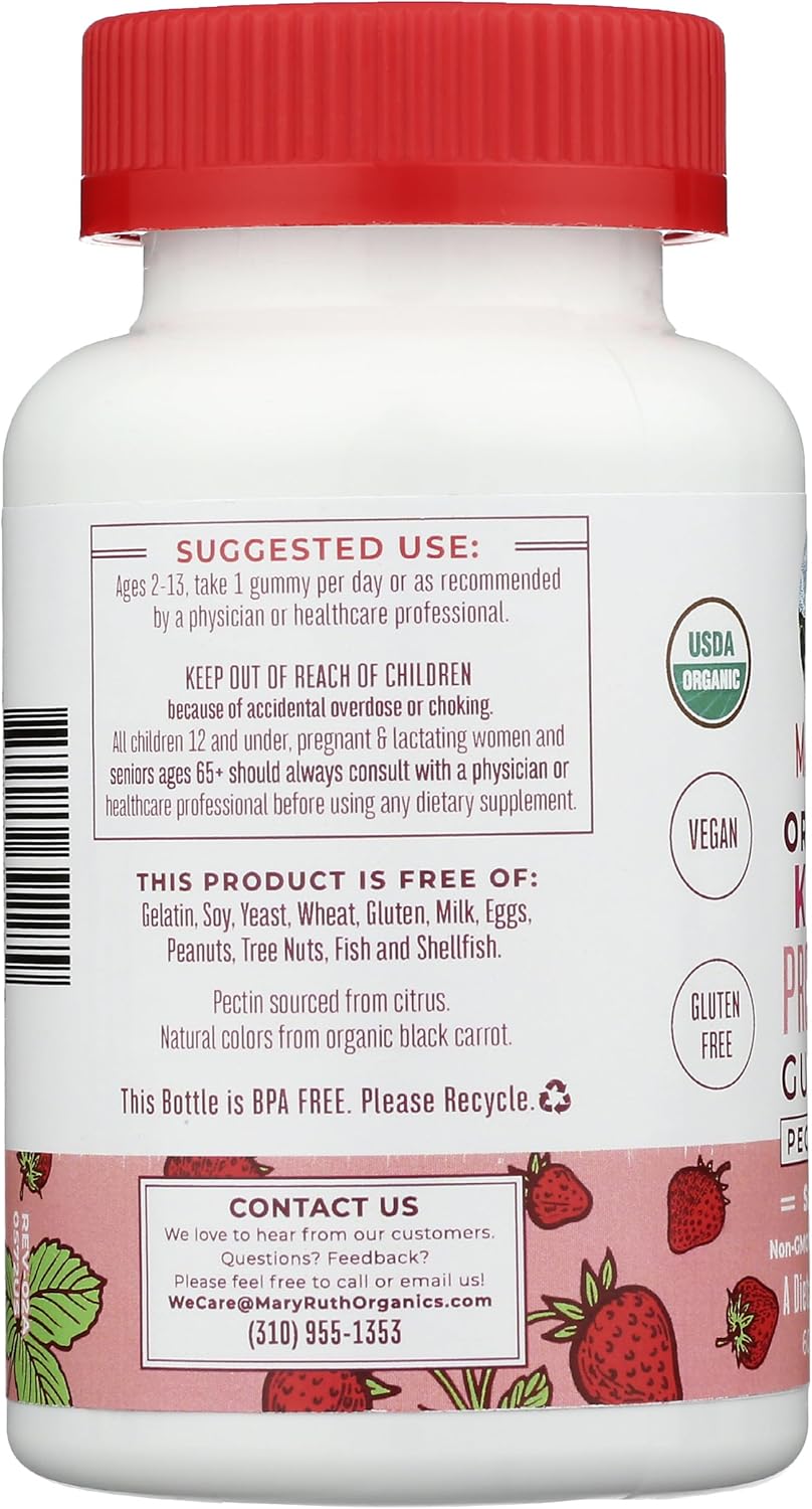 MaryRuth Organics Kids PROBIOTIC Gummy - Natural and Delicious Children's Probiotic Supplement