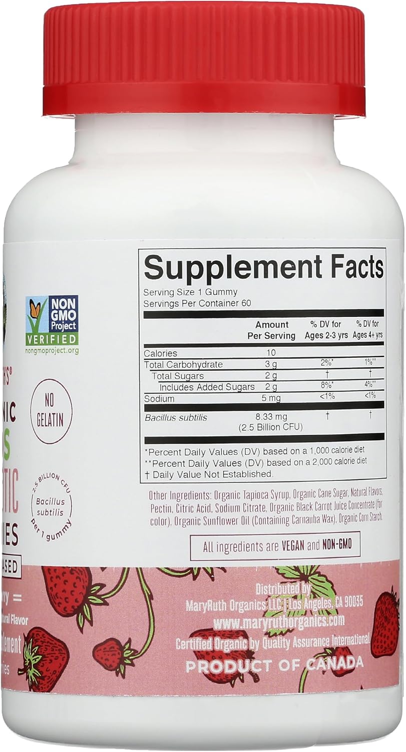 MaryRuth Organics Kids PROBIOTIC Gummy - Natural and Delicious Children's Probiotic Supplement