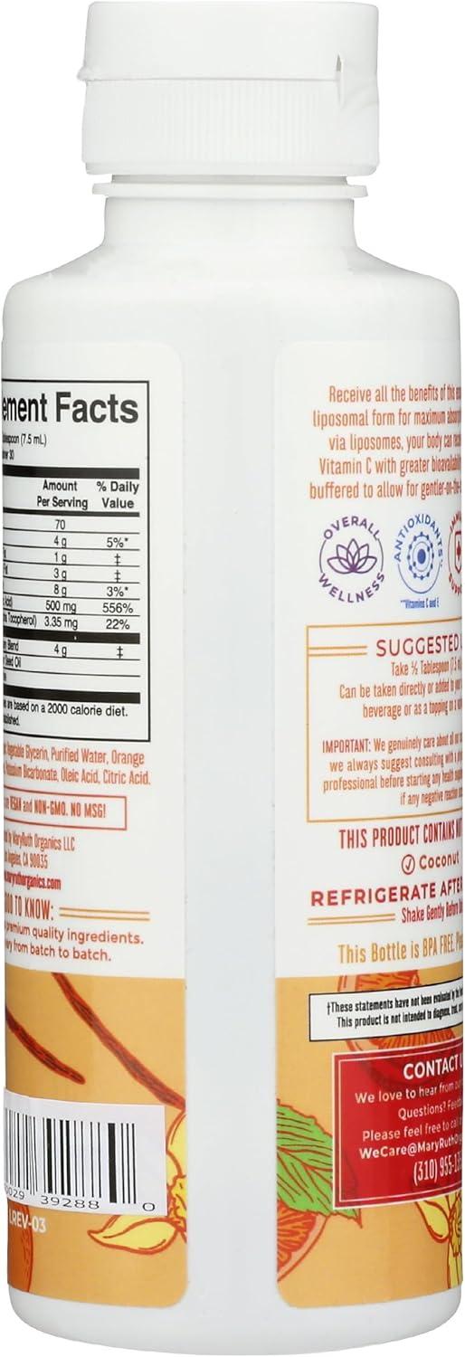 MaryRuth Organics Megadose Liposomal Vitamin C 7.6 fl oz - Mary Ruth's Formula