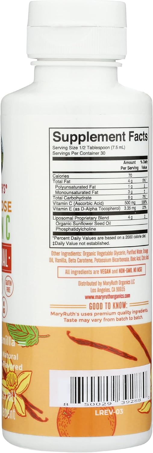 MaryRuth Organics Megadose Liposomal Vitamin C 7.6 fl oz - Mary Ruth's Formula