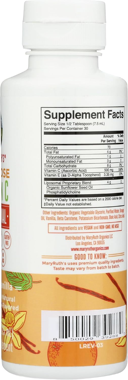 MaryRuth Organics Megadose Liposomal Vitamin C 7.6 fl oz - Mary Ruth's Formula