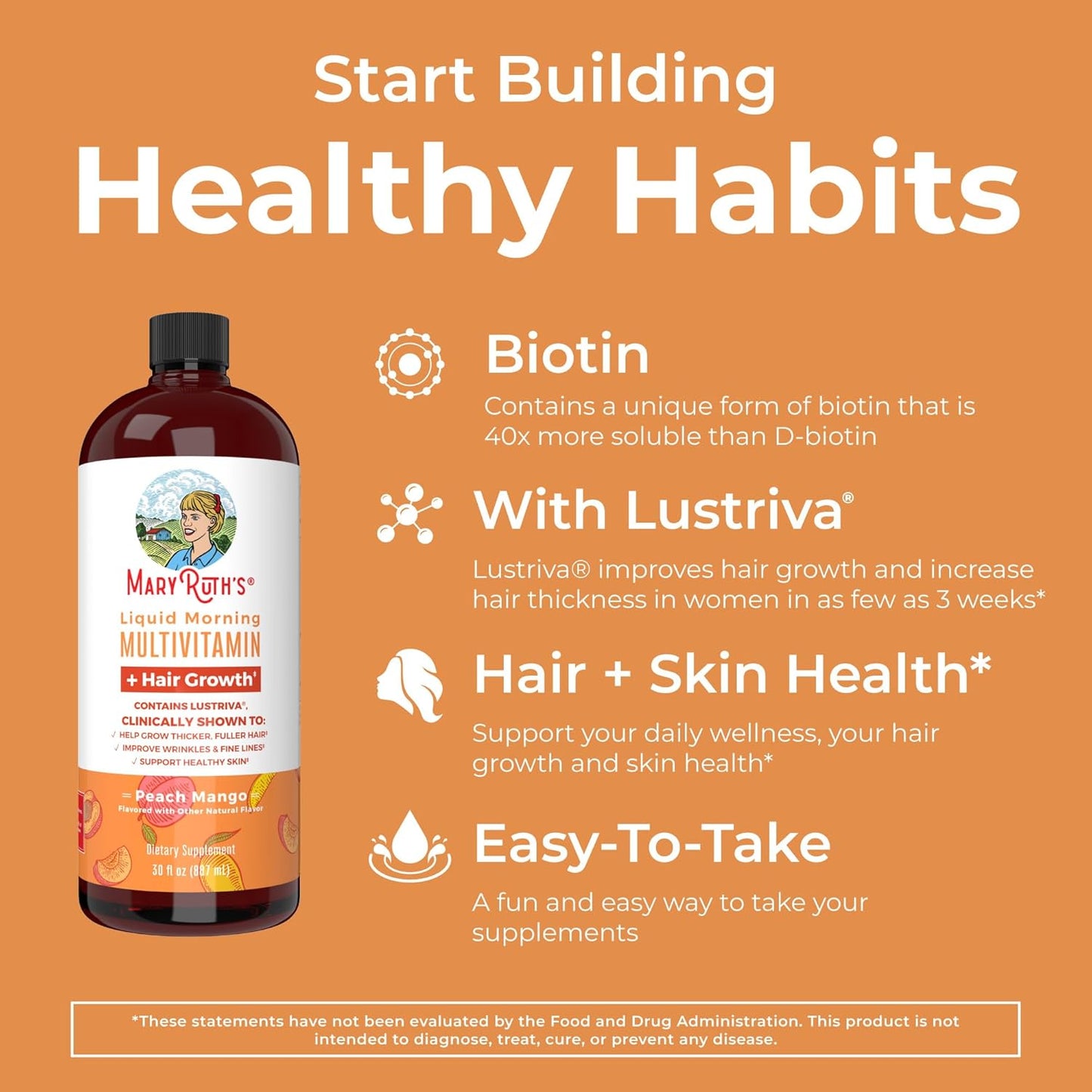MaryRuth Organics Morning Multivitamin Bundle for Hair Growth - BoostGo Australia