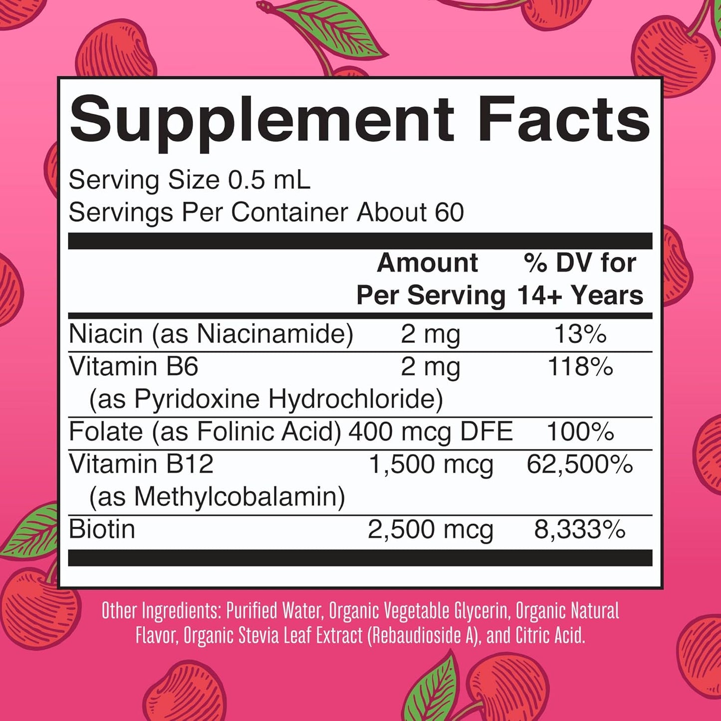 MaryRuth Organics Precision Probiotic & B Complex Drops for Women - Raspberry & Cherry | Organic Vitamins for Gut Health & Immunity | Vegan, Non-GMO, Gluten Free