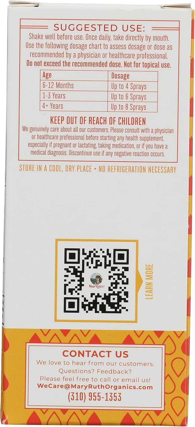 MaryRuth Organics Vitamin D3 Plus K2 Spray - 1 fl oz - Organic Formula by Mary Ruth
