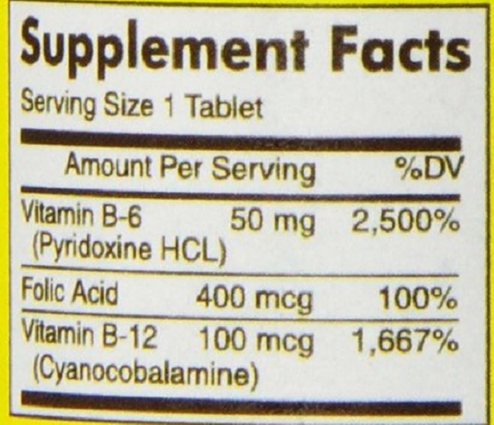 Mason Natural Folic Acid B-6 & B12 Heart Health Formula 360 Tablets (4 Bottles)