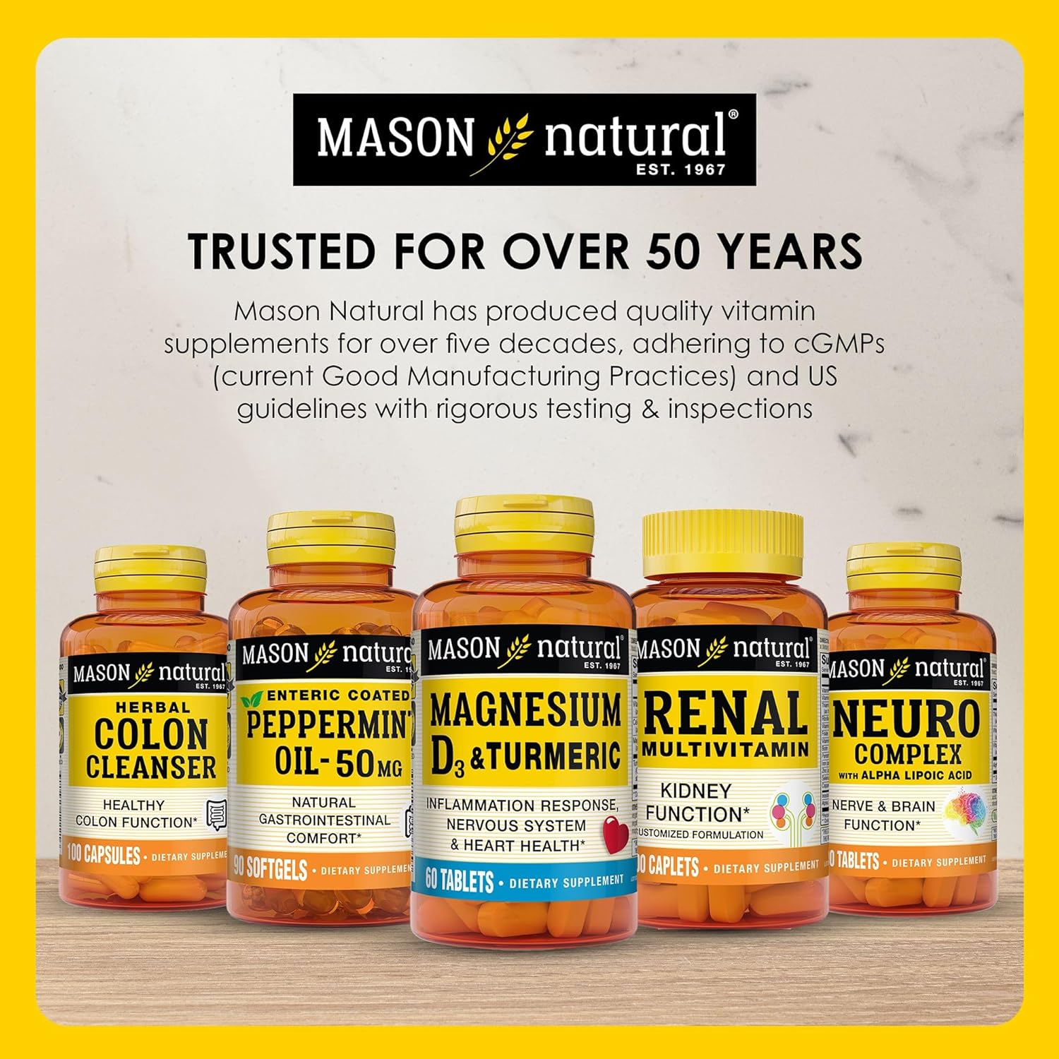 MASON NATURAL Stress B-Complex with Antioxidants, Zinc, Dual Action Formula, Supports Energy and Immune Health, 6 Month Supply - 3 Pack - BoostGo Australia