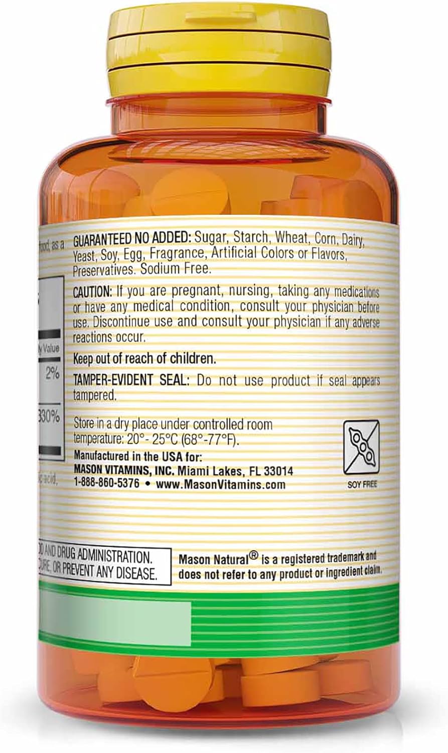 MASON NATURAL Vitamin B1 100 mg Tablets - Support Energy Conversion, Nerve & Immune Health (Pack of 3)