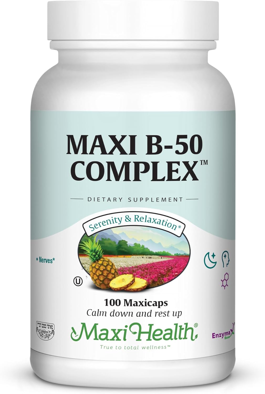 Maxi Health B-Complex Supplement with 50 Essential Vitamins