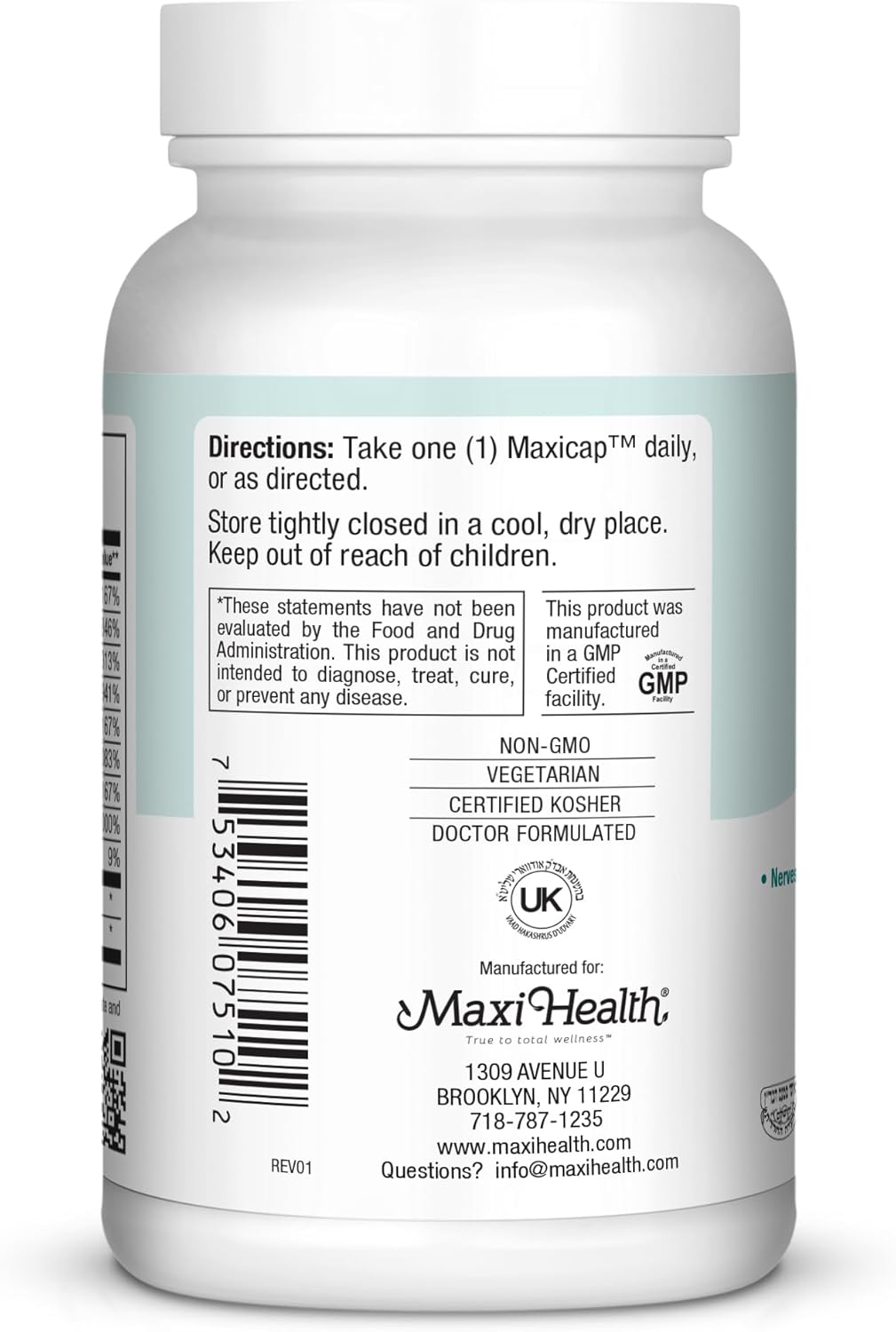 Maxi Health B-Complex Supplement with 50 Essential Vitamins