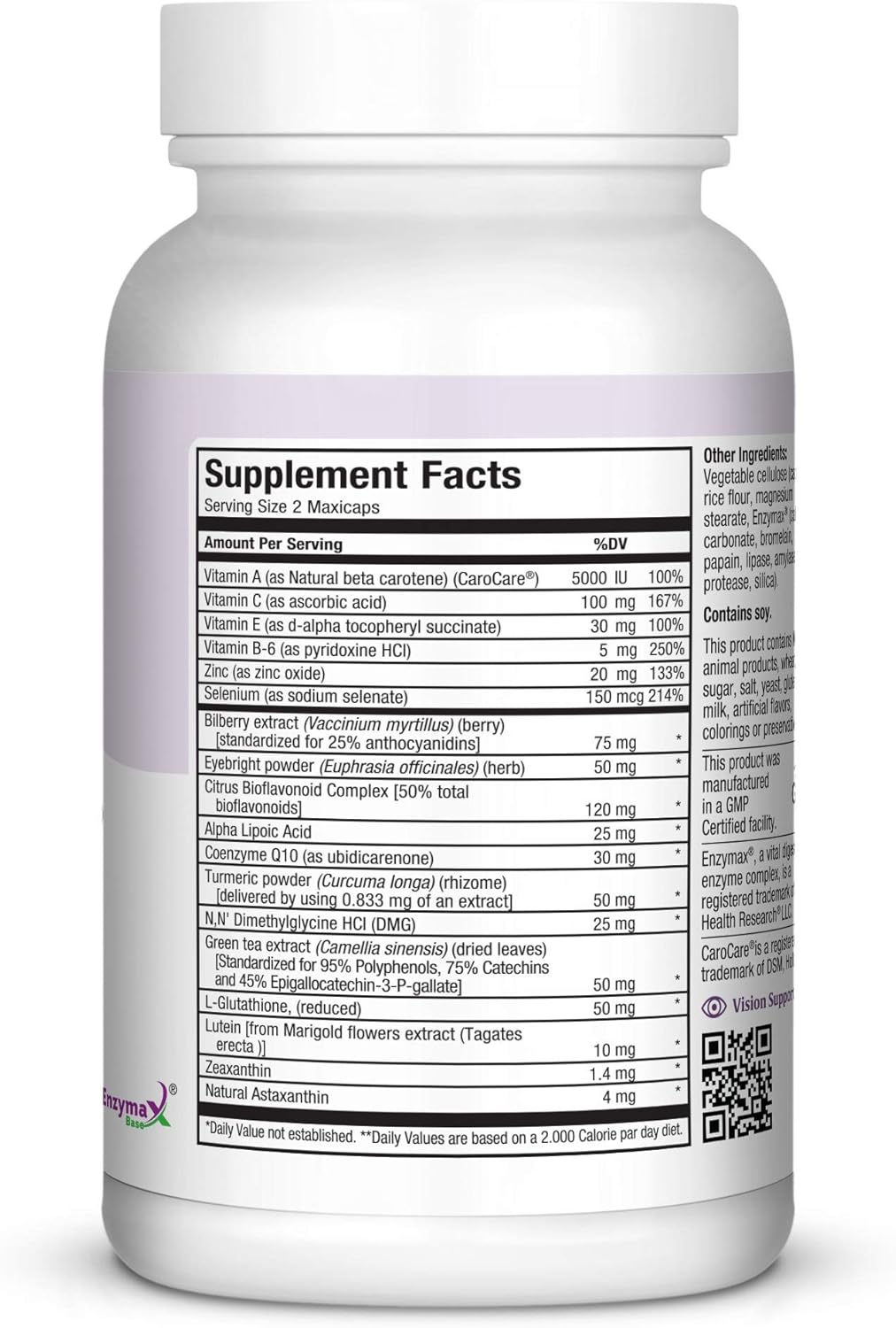 Maxi Health Maxi Vision Complete Support Capsules - 60 Count, Vision Support Formula