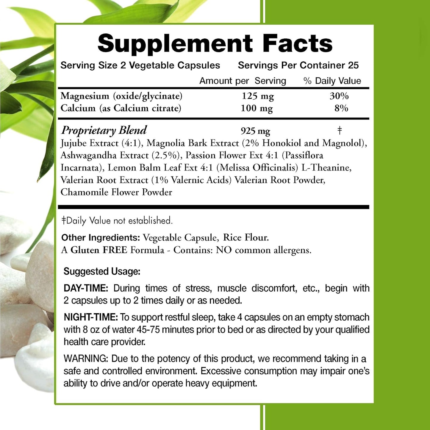 Maximum Strength Natural Relaxant Supplement Capsules for Moms - Large 1,150mg Support - Day/Night 24/7 Muscle Relax Formula - 50 Count - BoostGo Australia