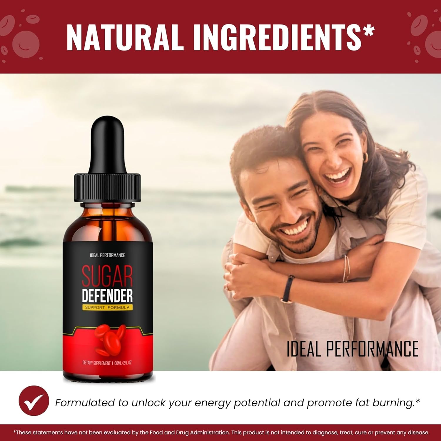 Maximum Strength Sugar Defender Liquid Drops for Blood Sugar Support - All Natural Supplement Formula for Ideal Performance and Wellness (2 Pack)