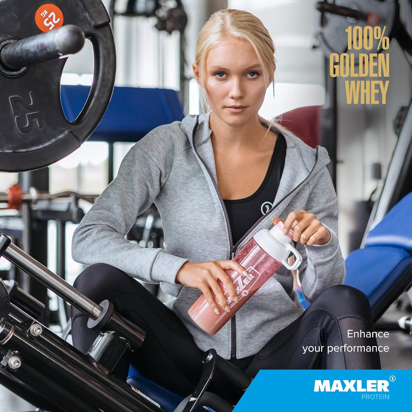 Maxler Blueberry Muffin Whey Protein Powder (2 lb) & Unflavored Creatine Powder (21.2 oz) Set