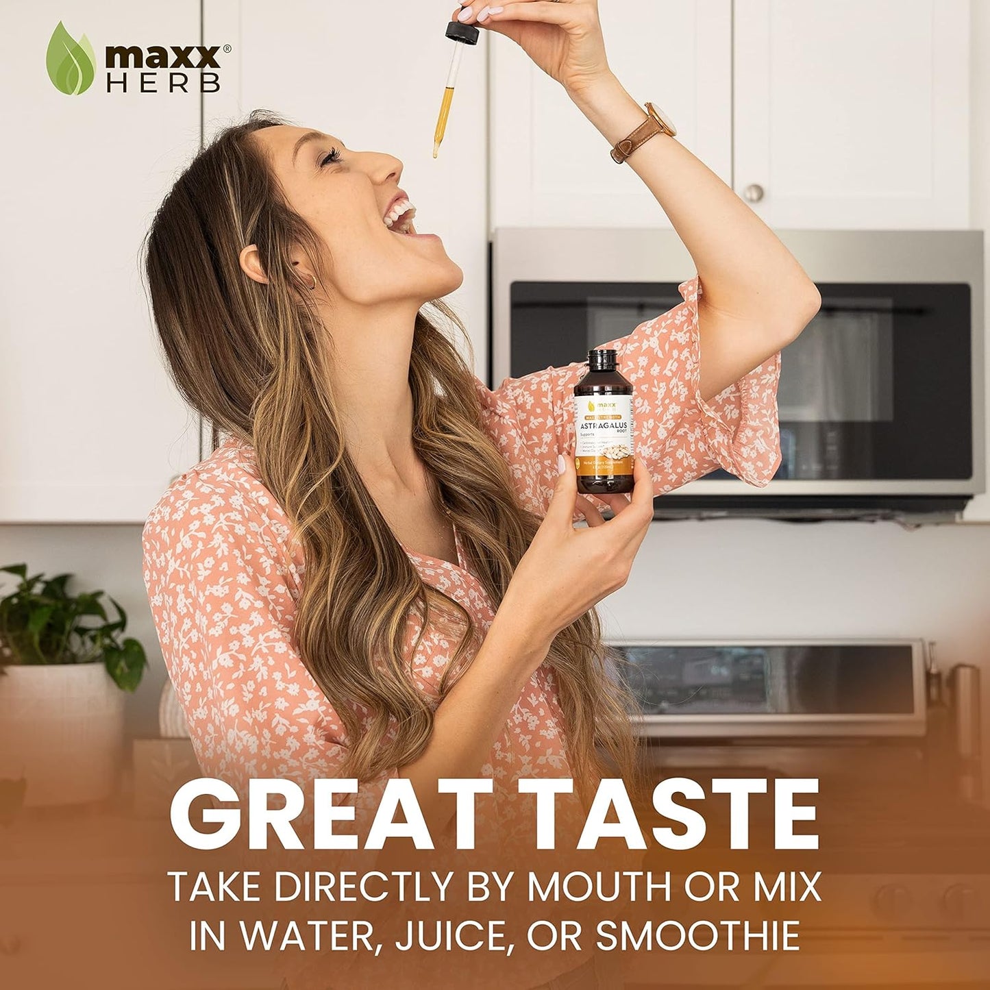 Maxx Herb Astragalus Root Extract Liquid Tincture - Immune Support & Mental Clarity - 4 Bottles, 4 Oz Each