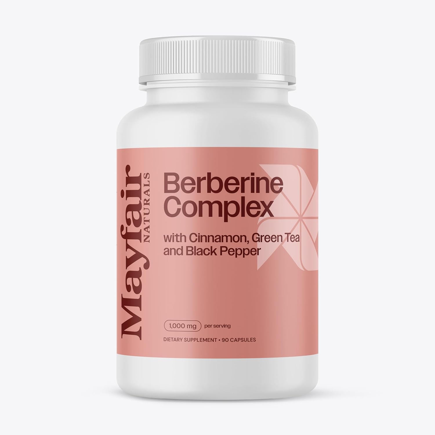 Mayfair Naturals Berberine Complex with Cinnamon, Green Tea, Black Pepper - 90 Capsules