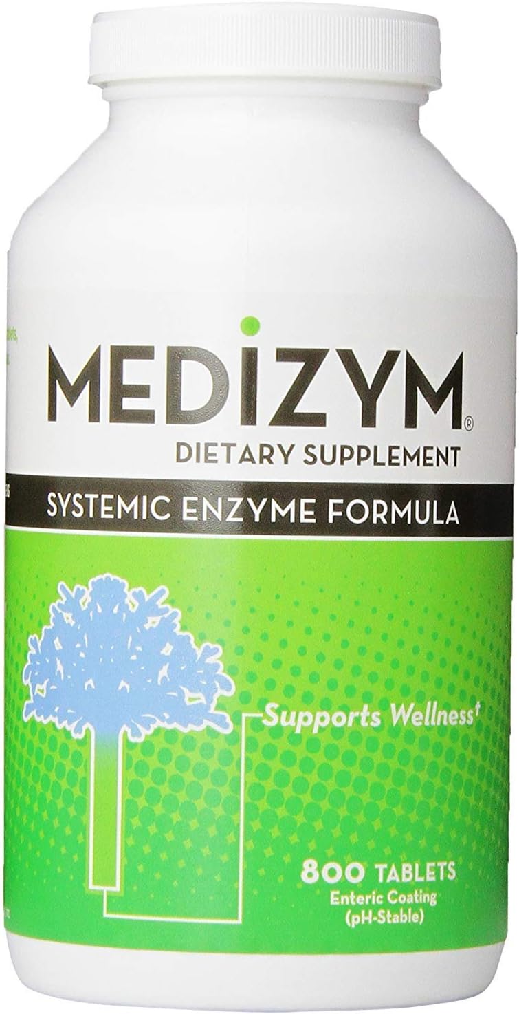 Medizym Systemic Enzyme Formula - 800 Enteric Coated Tablets by Naturally Vitamins