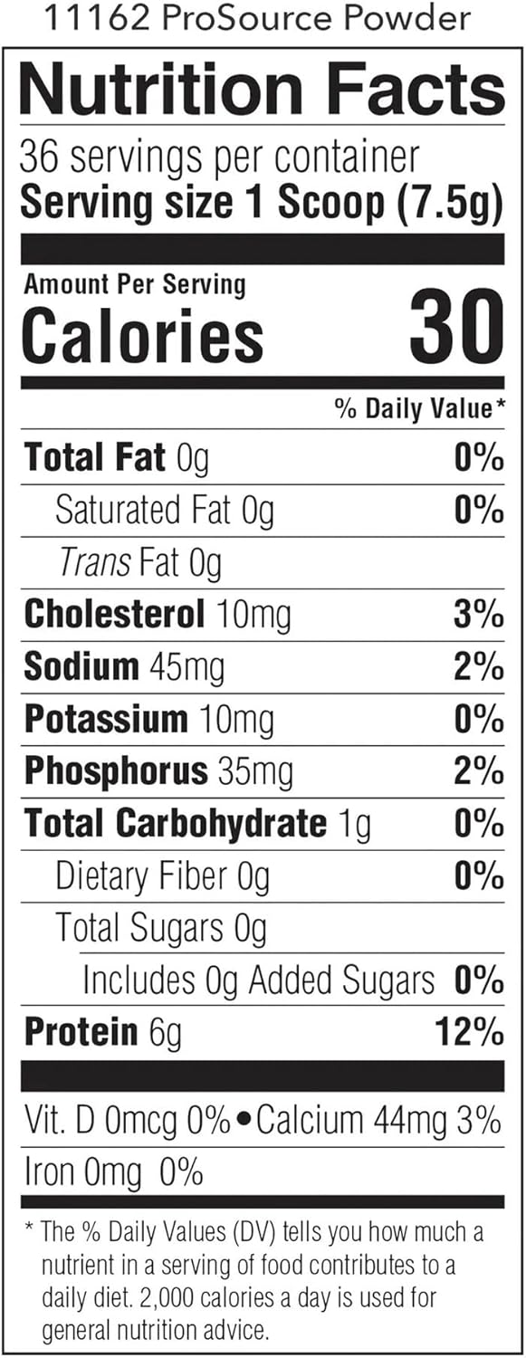 Medtrition ProSource Protein Powder - 9.7 oz (275 g) - Neutral Flavor - High-Quality Protein Supplement