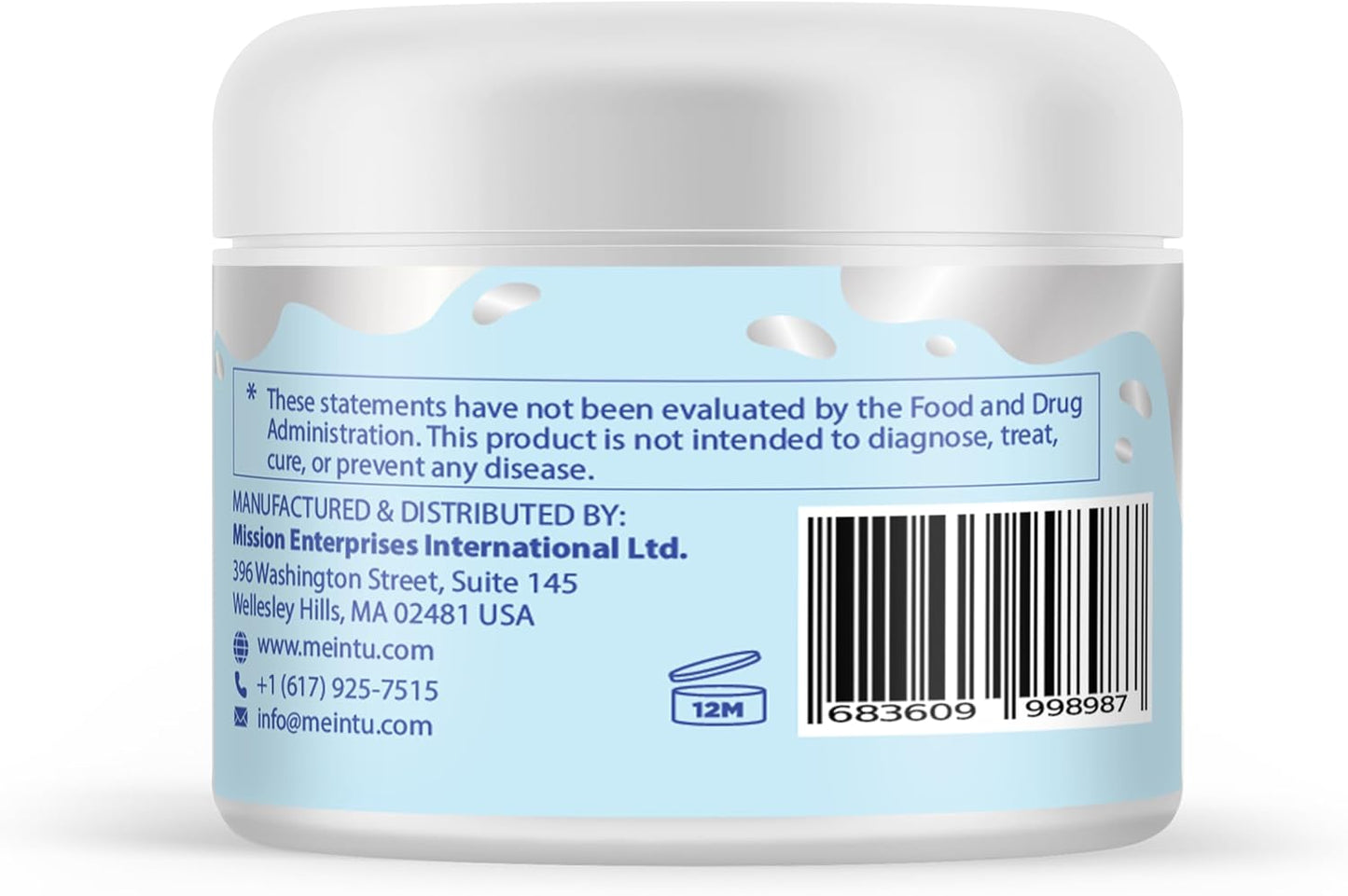 MEINTU Human™ Ultra-Pure Colloidal Silver Gel with Aloe Vera - 4 oz - 75 PPM - Skin Hydrosol Gel Solution for All Ages