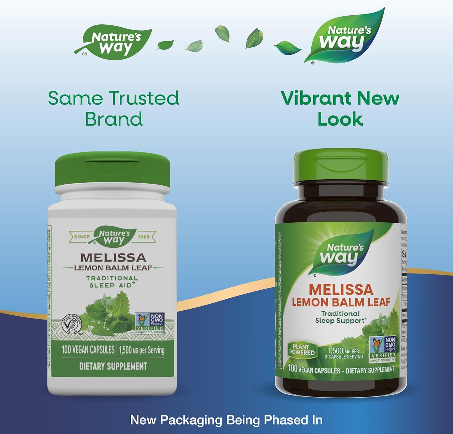 Melissa Lemon Balm Leaf Capsules - Natural Sleep Support Supplement, 1,500mg per Serving, Non-GMO, 100 Vegan Capsules