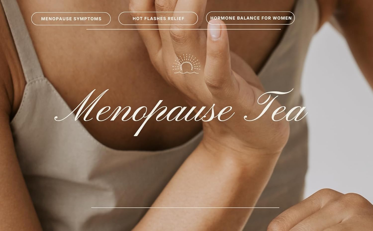 Menopause Comfort Herbal Tea - Natural Supplements for Women, Caffeine-Free Hot Flashes Relief - 20 Premium Sachets