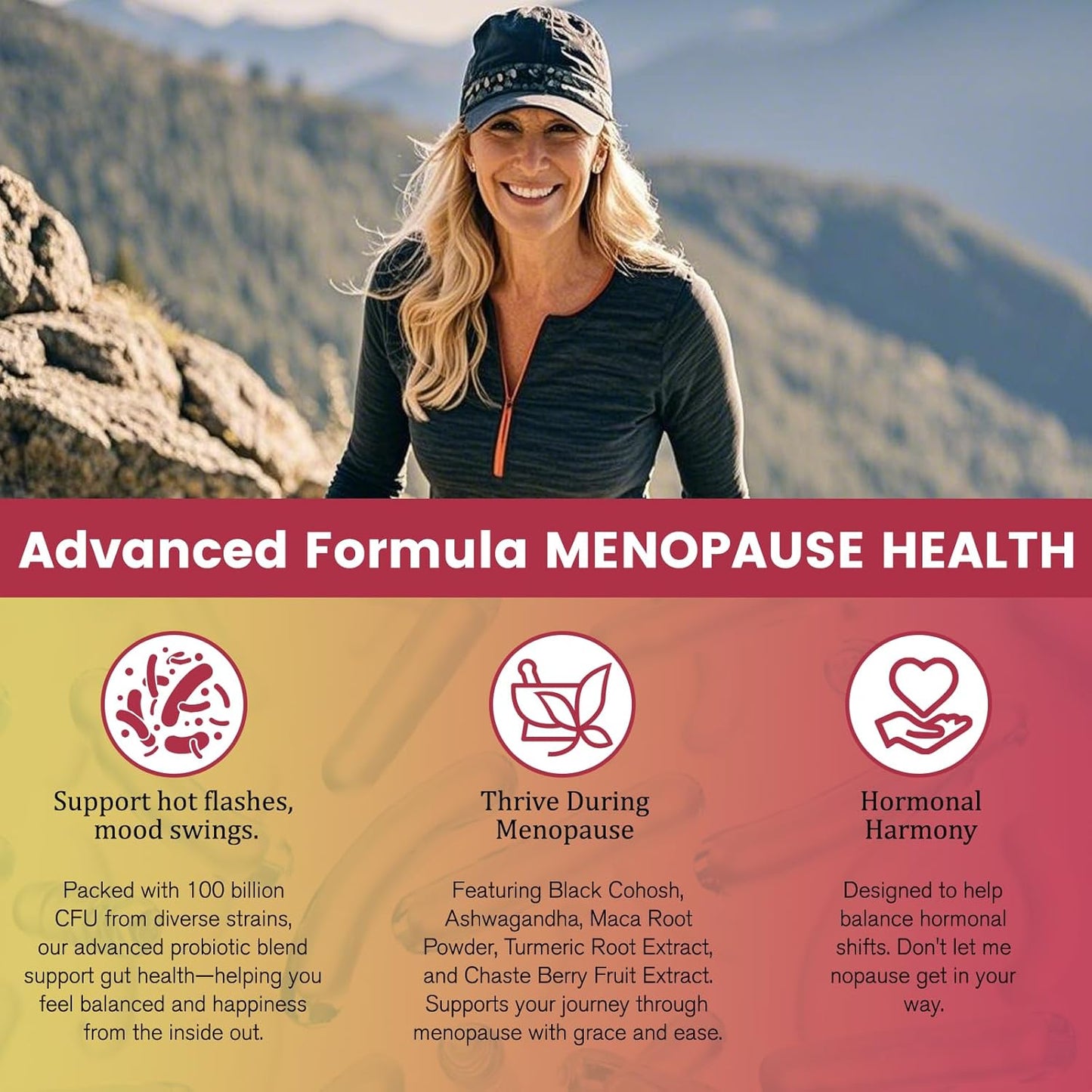 Menopause Support Fiber Gummies with Probiotics for Women - Migcopat Formula - BoostGo Australia