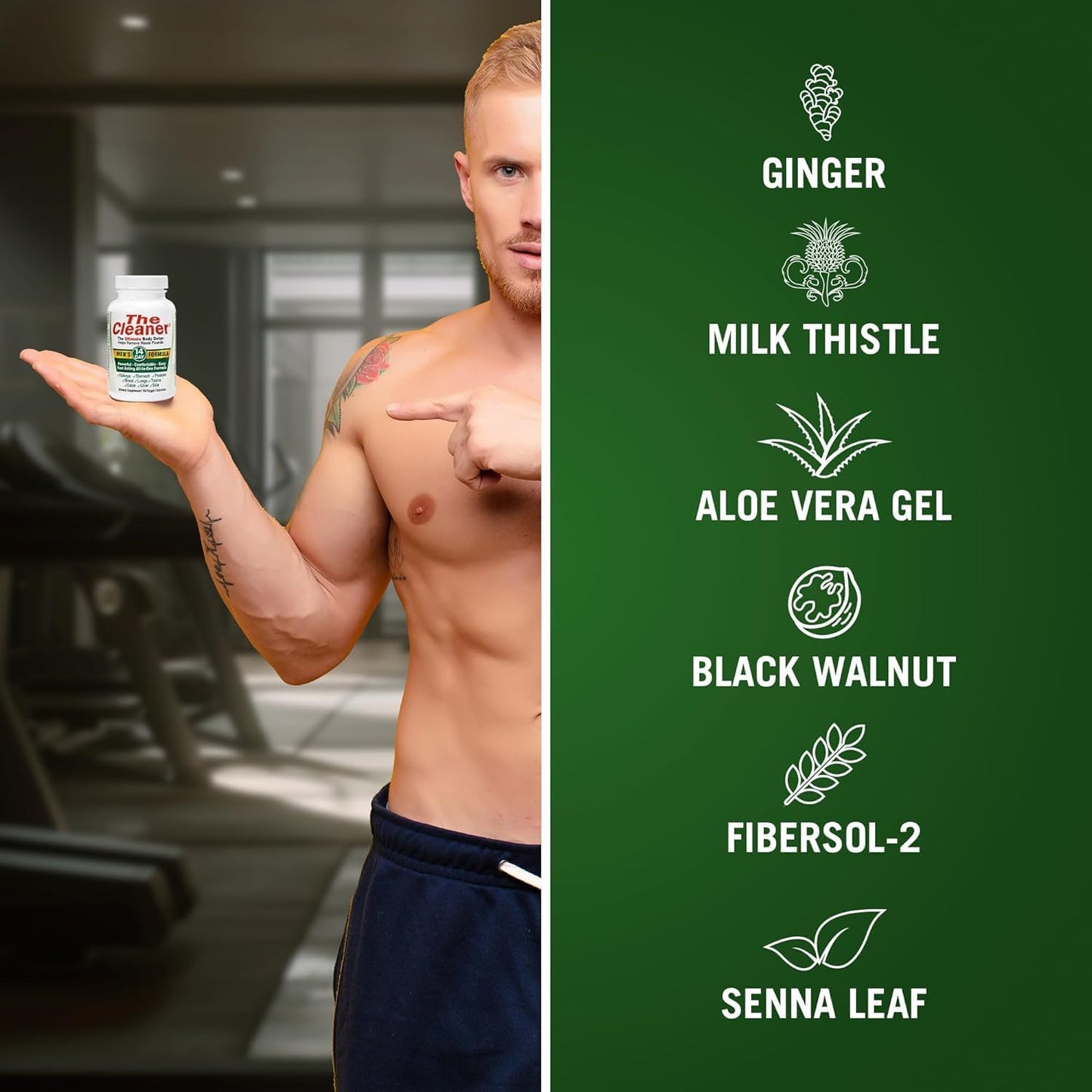 Men's 14-Day Complete Internal Cleansing Formula, The Cleaner Detox Vegetarian Capsules for Digestive Health by Generic Centuryⁿ Syst𝐞ms