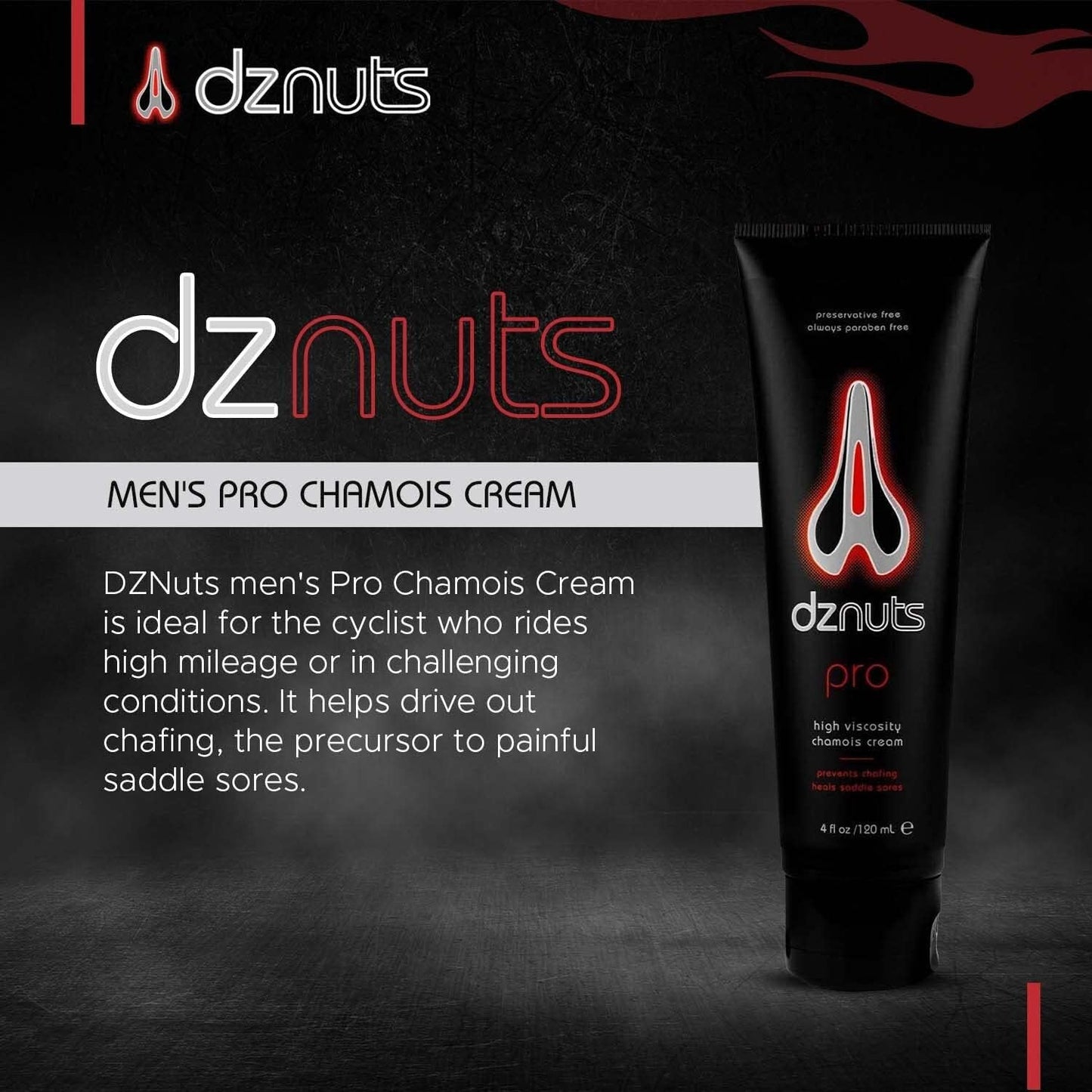 Men's Anti-Chafing Chamois Cream for Cyclists, Runners, Triathletes - Soothes Saddle Sores, Rubbing, Friction - 4 Fl Oz Pack