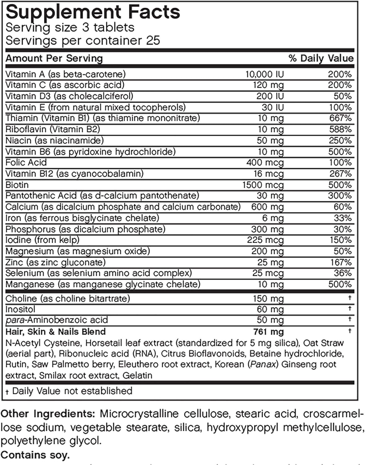 Men's Hair Skin Nails Supplement Tablets - 75 Count by Futurebiotics